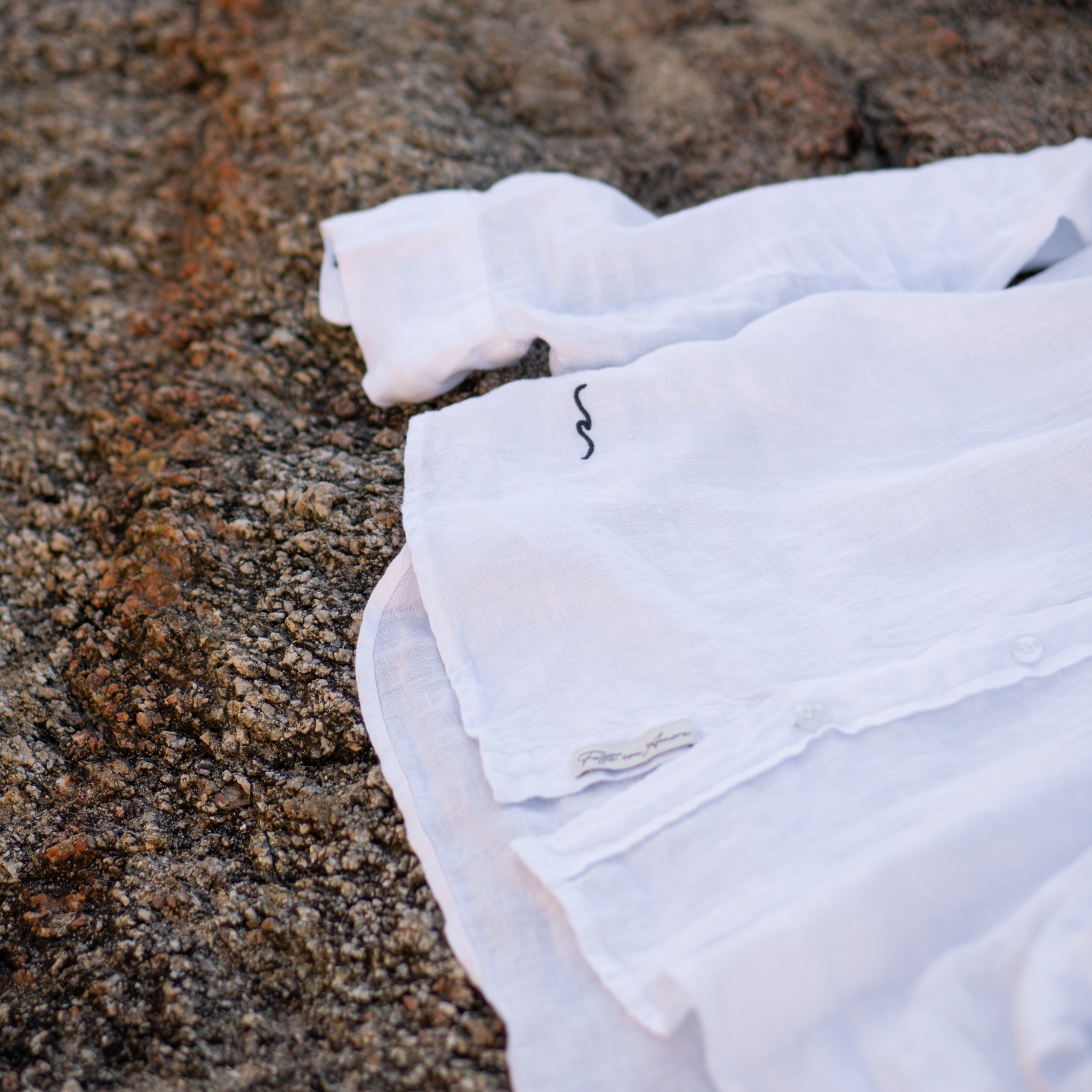 Camisa de Lino Bianca Mare