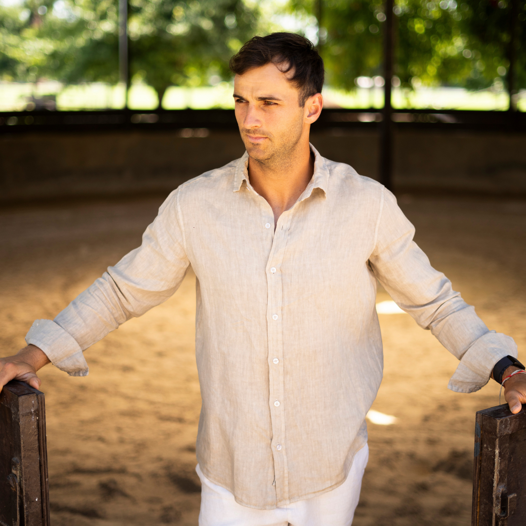 Camisa de Lino Beige