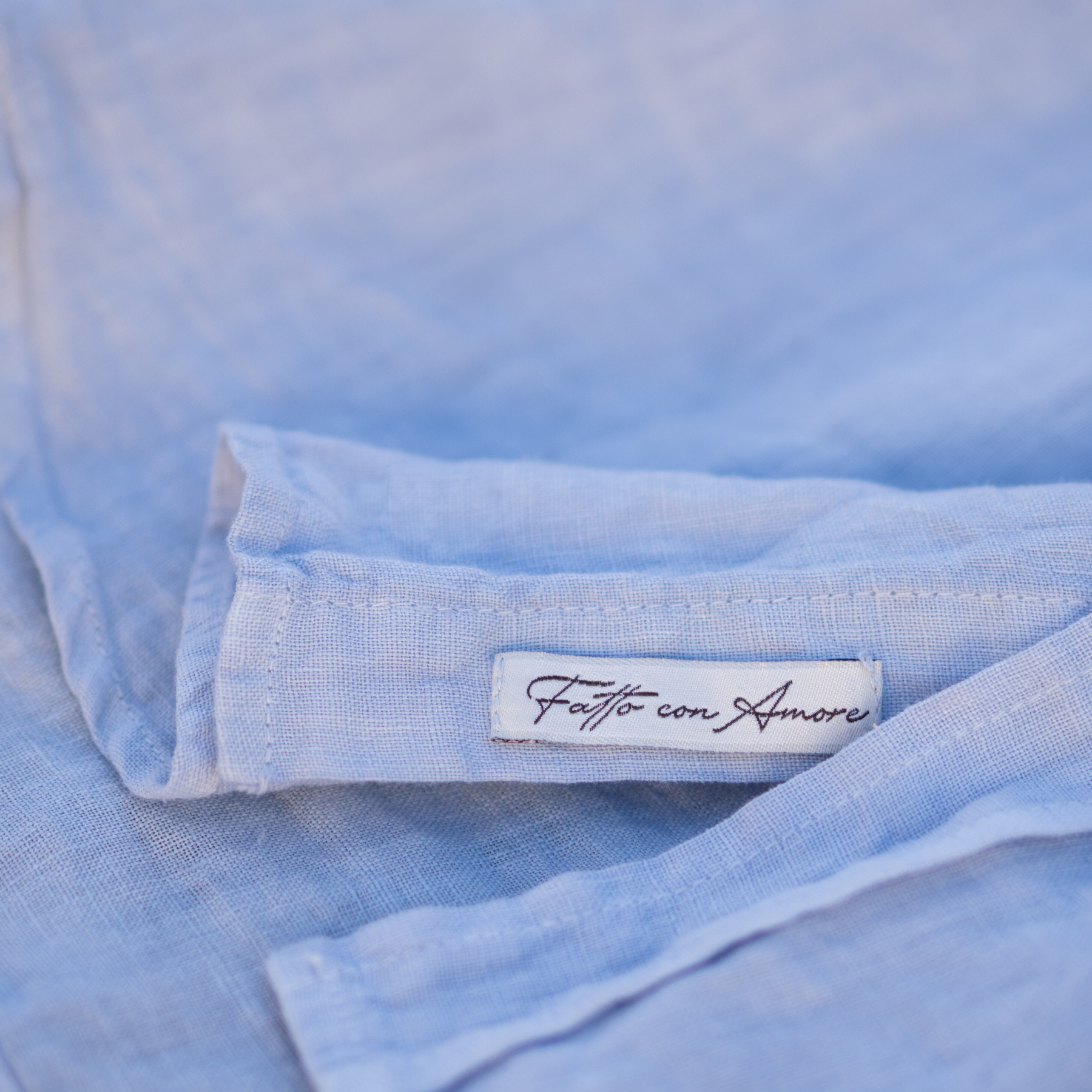 Camisa de Lino Azzurro