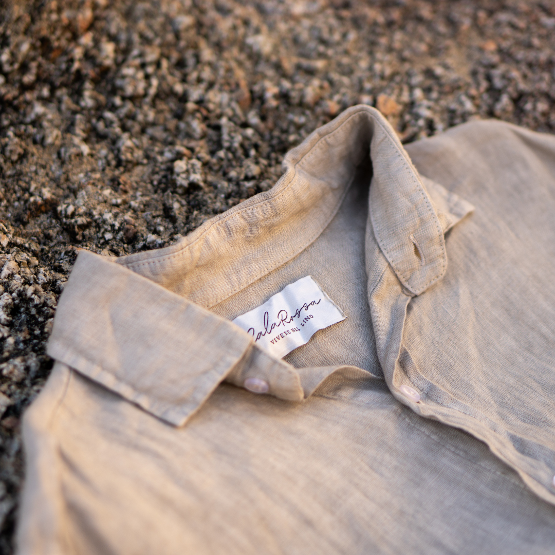 Camisa de Lino Beige